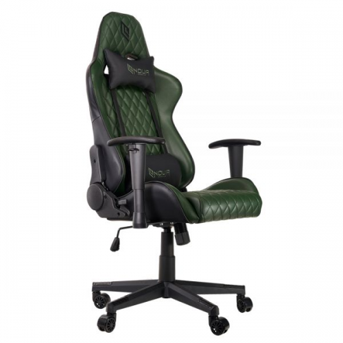 POLTRONA GAMING NOUA KUI G1 TESTA E CUSCINO BLACK/GREEN MILITAR